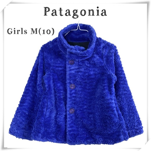 PATAGONIA Teddy Fur Jacket in Royal Blue - Picture 1 of 9